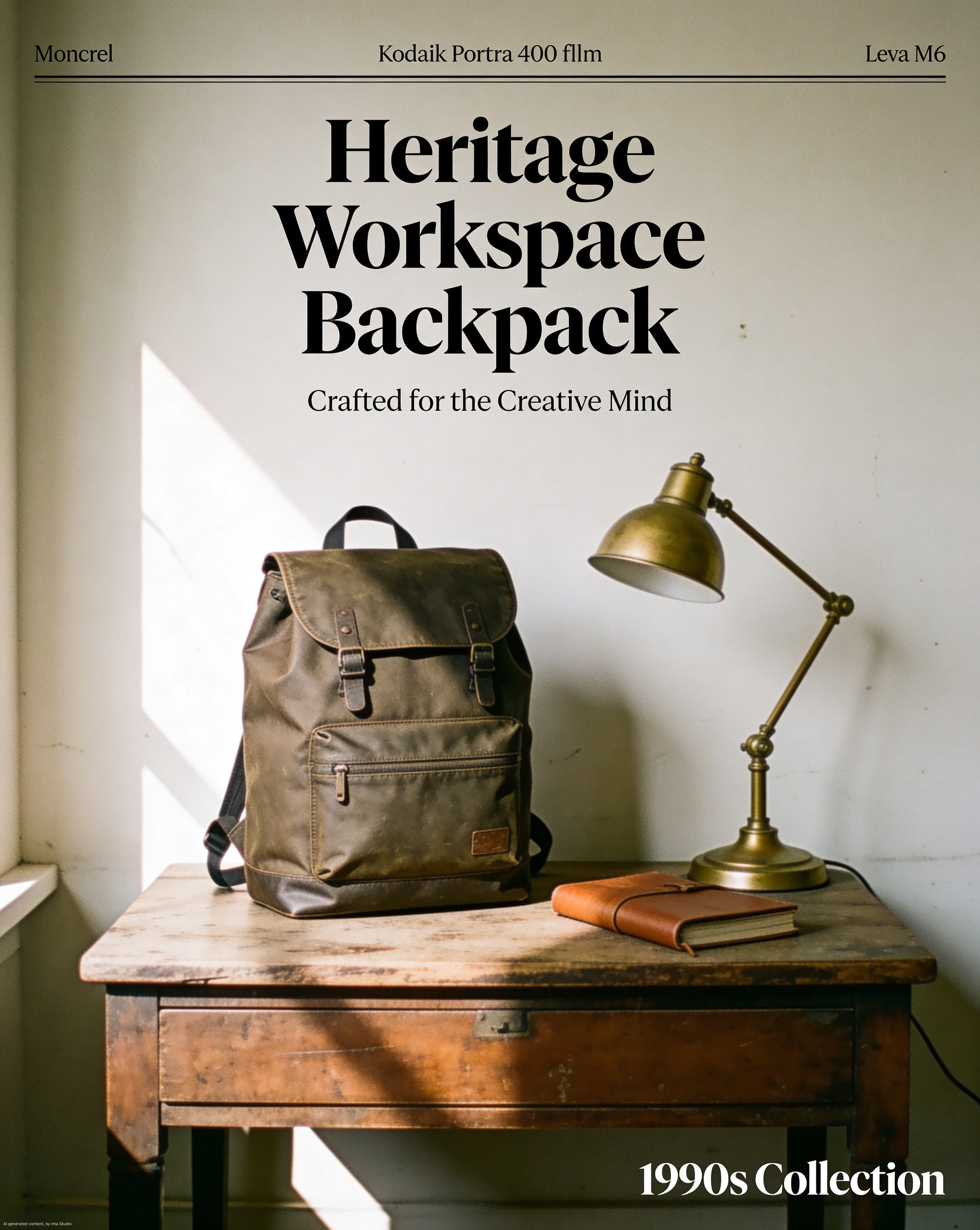 Result — backpack with authentic film photography feel